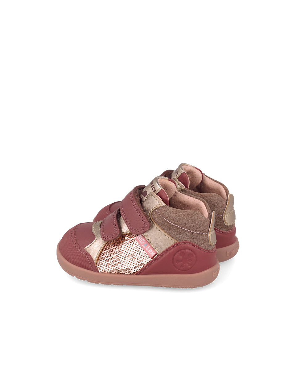 Water-resistant Barefoot first steps ankle boots 261167-A859