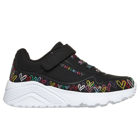 Skechers Uno Lite Heart 314091L BKMT