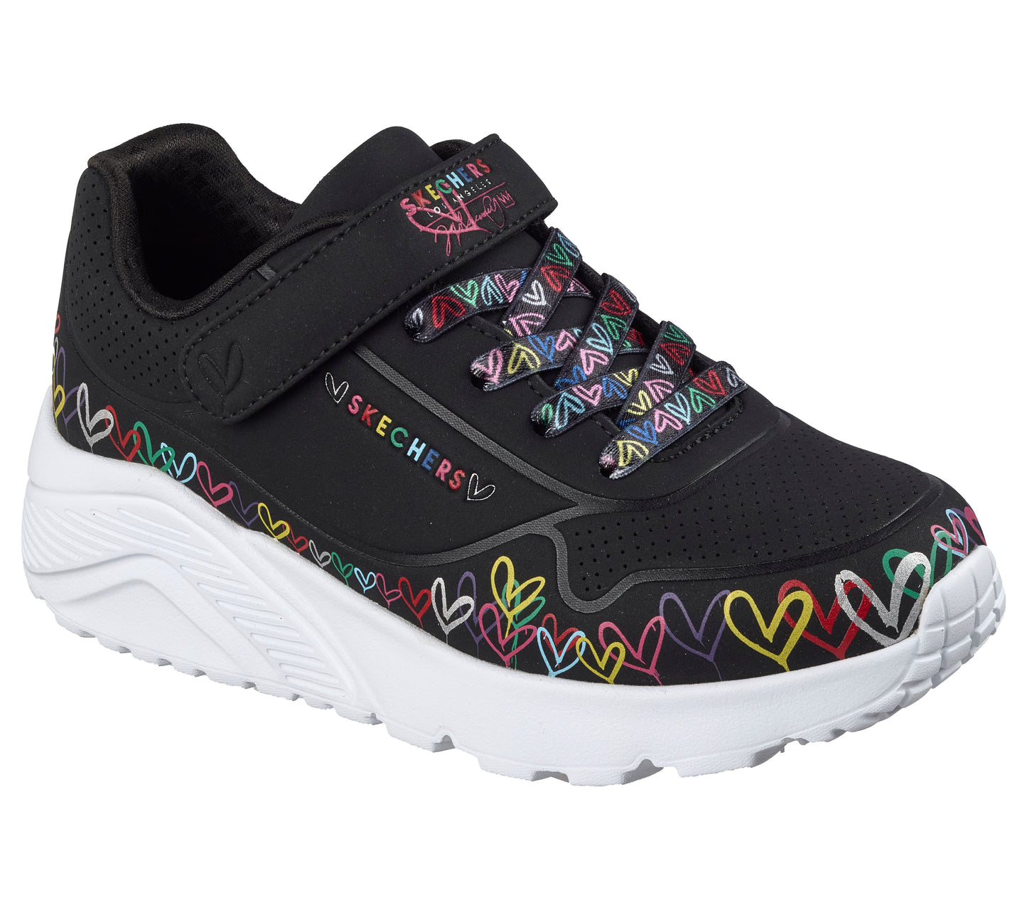 Skechers Uno Lite Heart 314091L BKMT