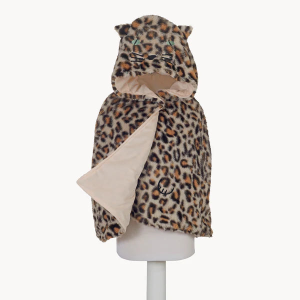 Leopard Dress Up Fluffy Cape