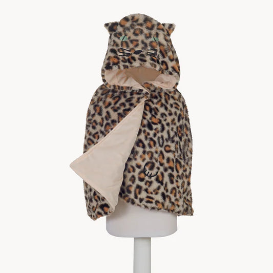 Leopard Dress Up Fluffy Cape