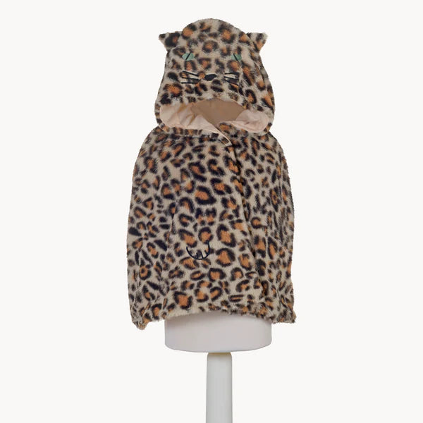 Leopard Dress Up Fluffy Cape