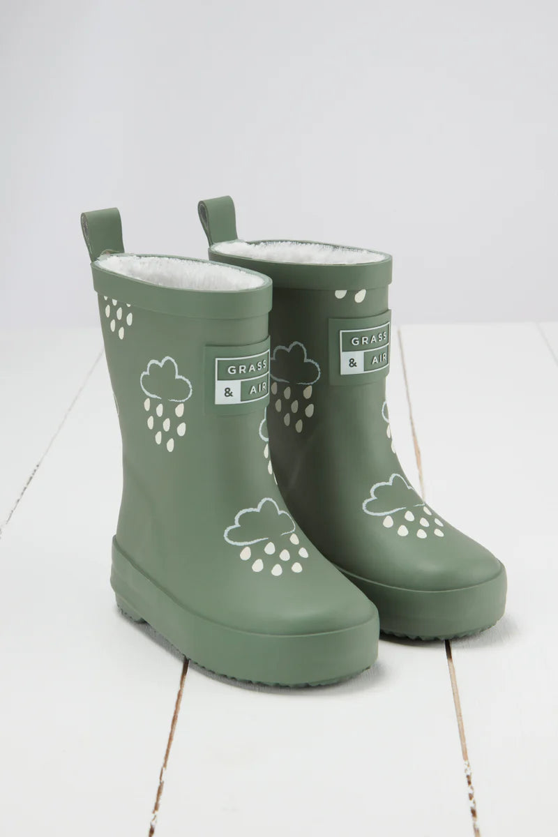 Grass & Air Teddy lined Wellies