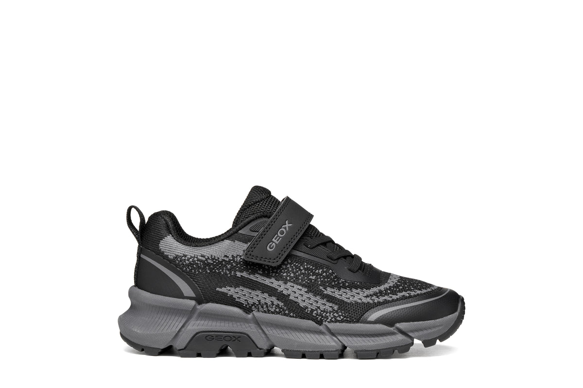 Geox Flexyper Plus Black/Grey Trainer J66MVB