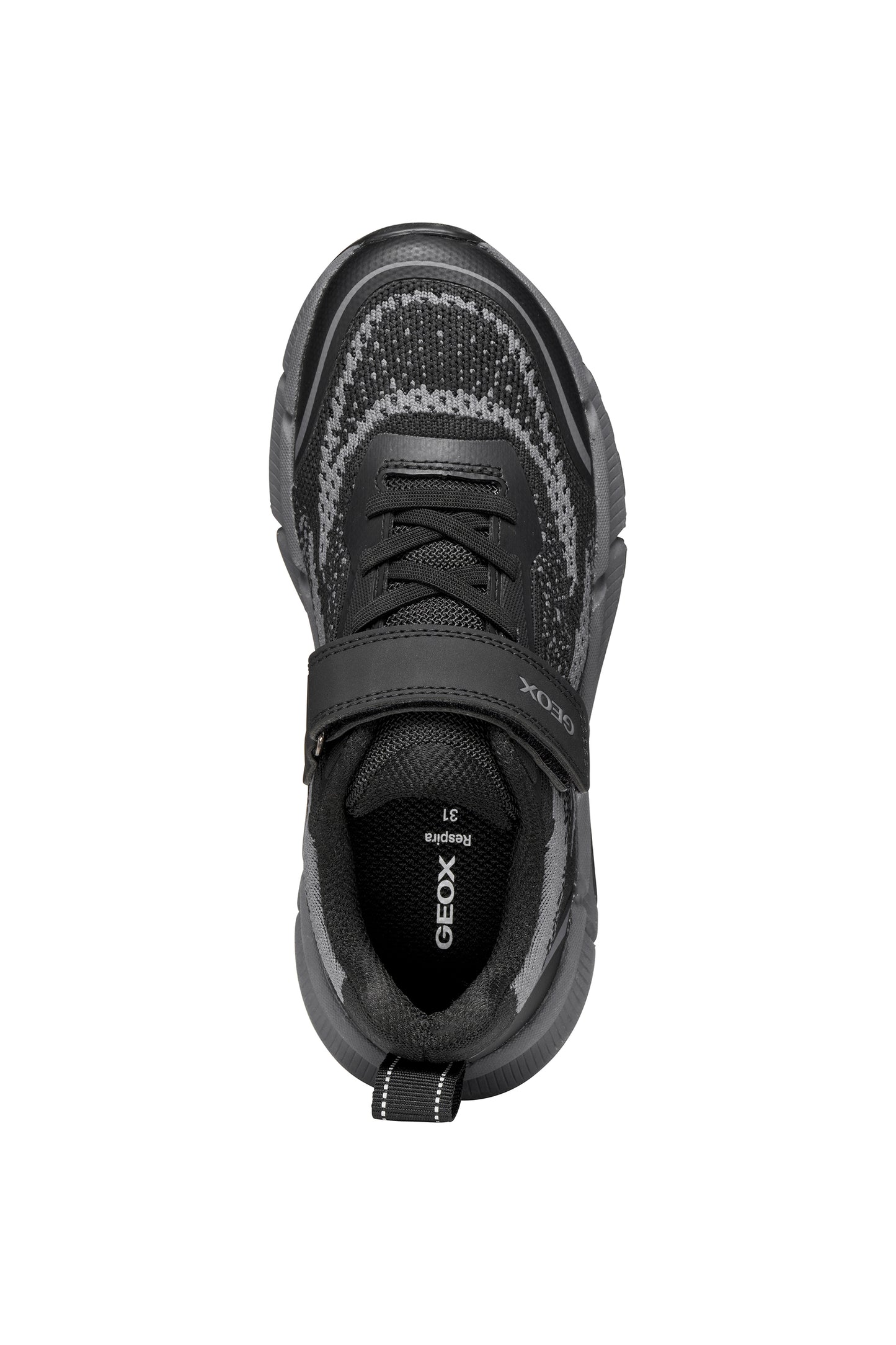 Geox Flexyper Plus Black/Grey Trainer J66MVB