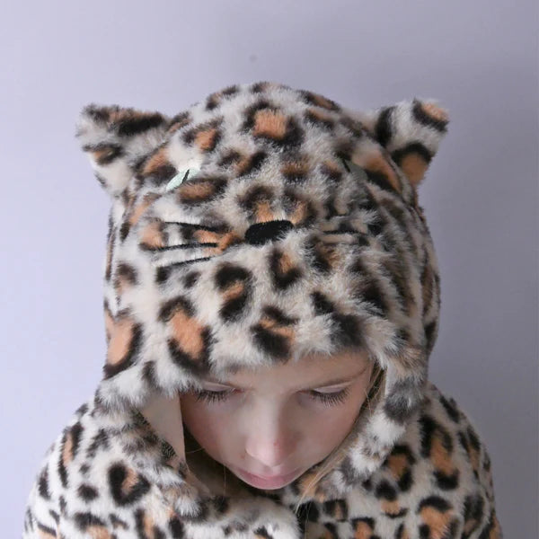 Leopard Dress Up Fluffy Cape