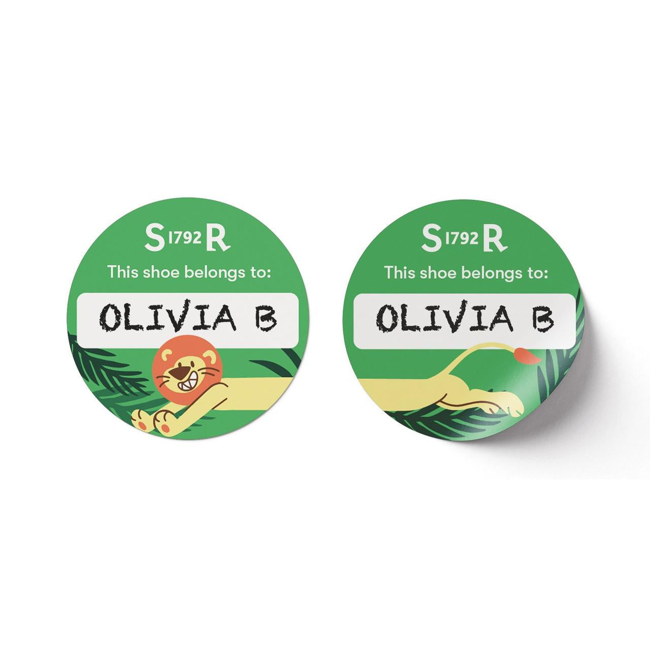 Shoe Name Labels